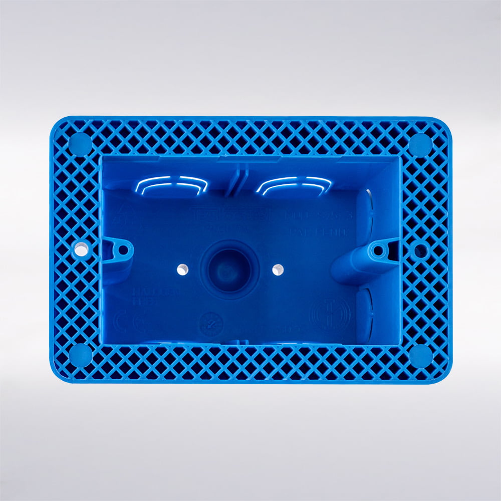scatola portafrutto per cartongesso da 3 moduli